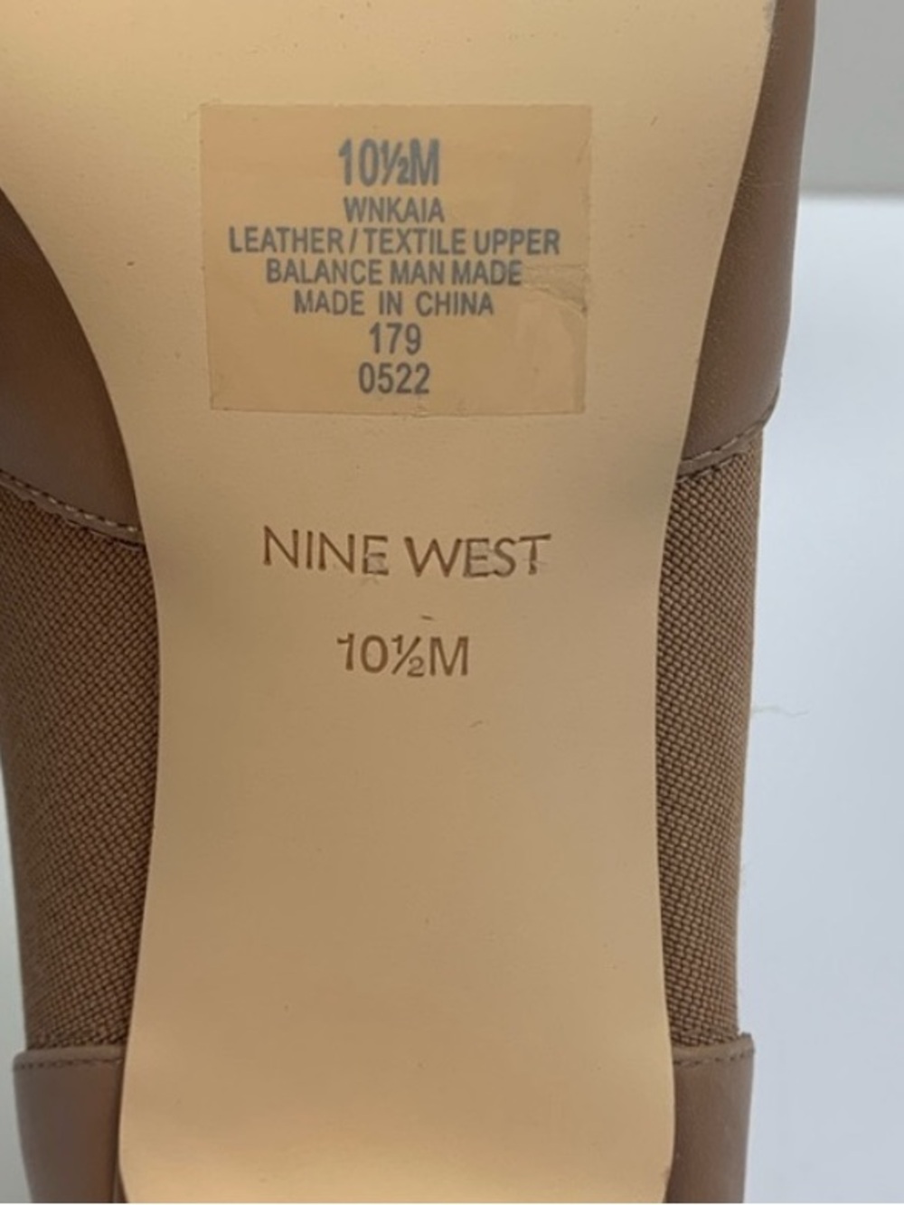 Nine West Tan Leather Pointed-Toe Ankle Booties - Picture 2 of 5